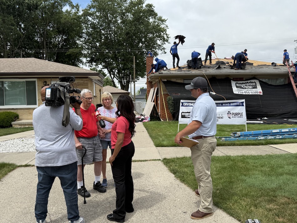 Neighborhood Roofing, an Owens Corning Platinum Roofing Contractor, donated the labor for the installation, while the Owens Corning Foundation generously supplied all roofing materials. Through the support of Purple Heart Homes, Mr. Savage was nominated and selected to receive this much-needed roof replacement.